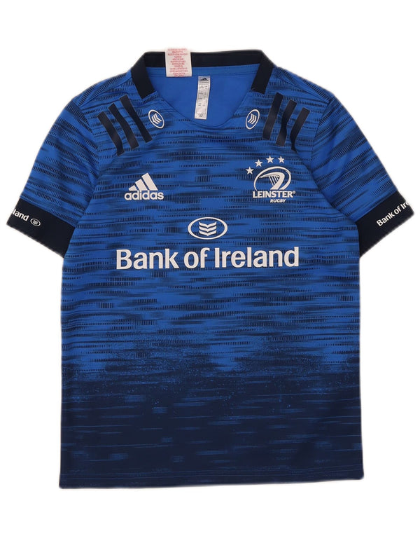 Adidas Boys Leinster Rugby Graphic T-Shirt Top 11-12 Years Blue Colourblock