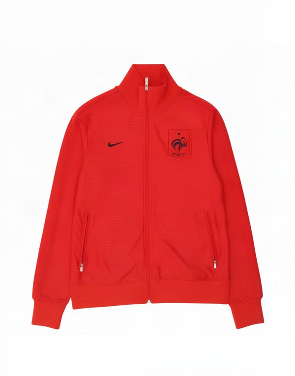 Nike Mens Federation Francaise De Rugby Tracksuit Top Jacket Large Red