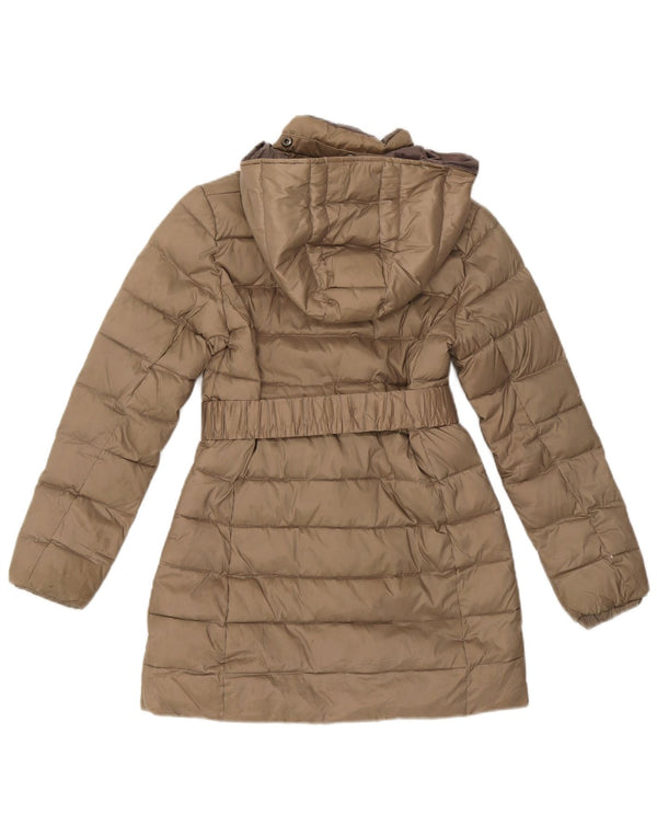 Champion Girls Hooded Padded Coat 11-12 Years Khaki Polyester
