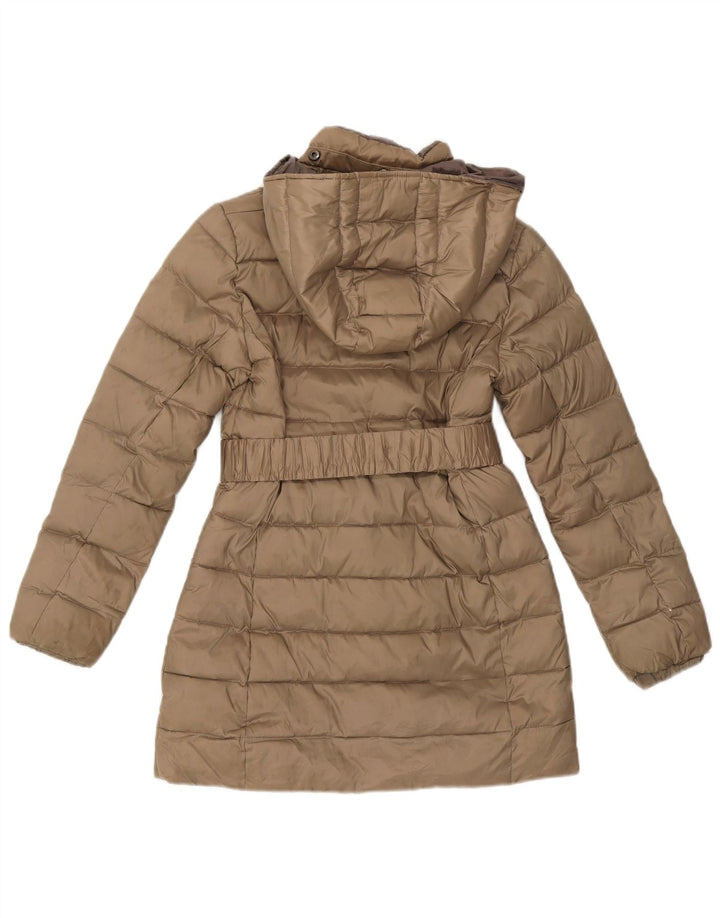 Champion Girls Hooded Padded Coat 11-12 Years Khaki Polyester