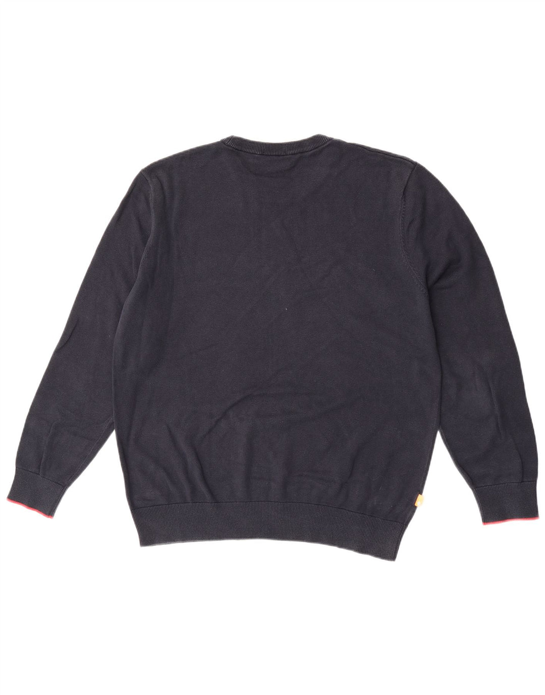 Timberland Mens Crew Neck Jumper Sweater Large Navy Blue Cotton