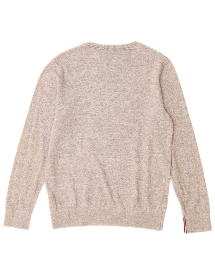 Tommy Hilfiger Boys Graphic Sweatshirt Jumper 11-12 Years Grey Cotton