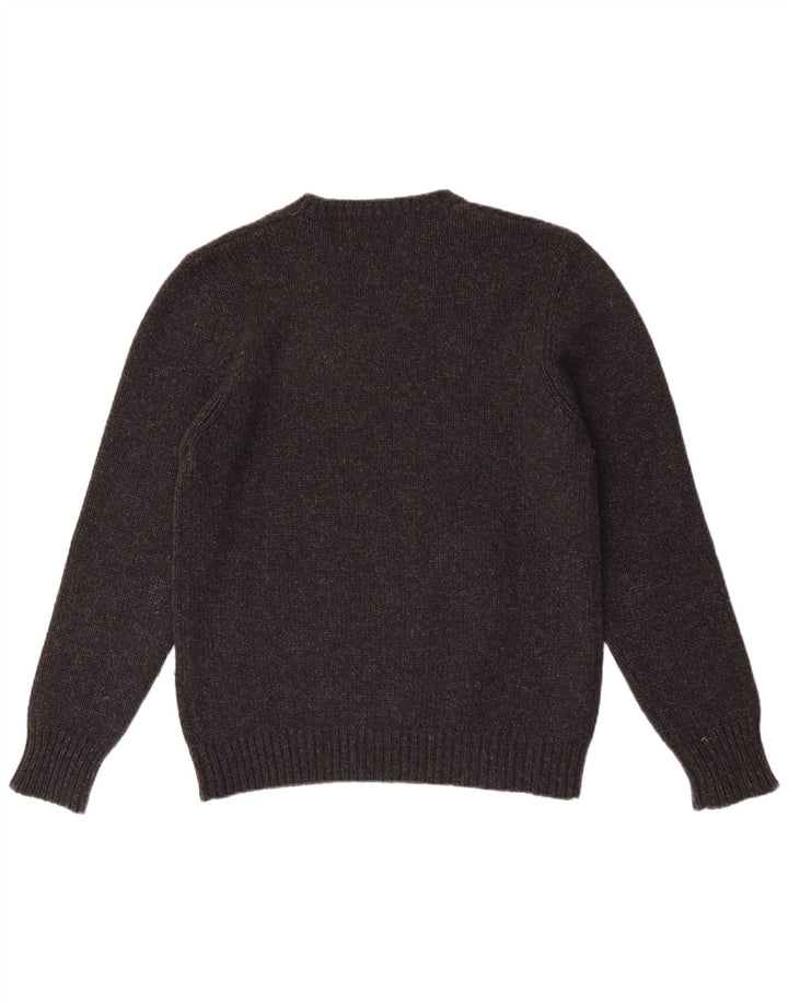 Datch Womens V-Neck Jumper Sweater UK 18 XL Grey Polyester