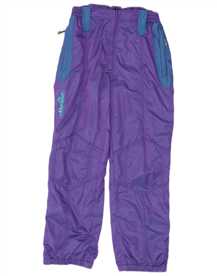 Ellesse Mens Graphic Ski Trousers IT 52 Large  Purple Colourblock Polyester