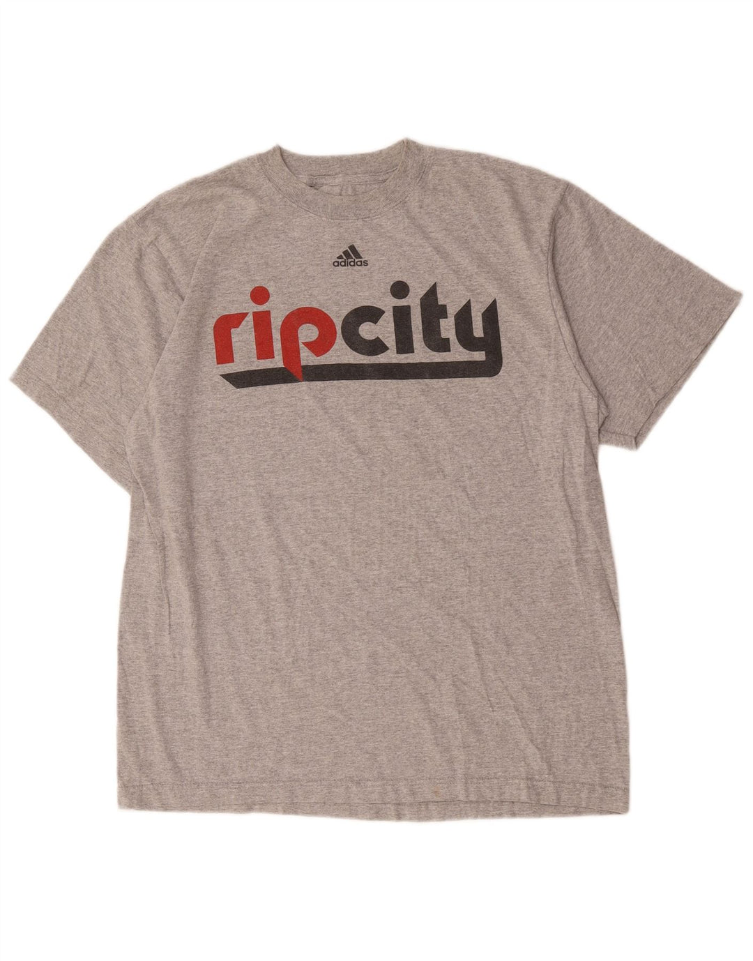 Adidas Mens Graphic T-Shirt Top Large Grey Cotton