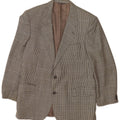 Policarpo Mens 2 Button Blazer Jacket UK 38 Medium Grey Houndstooth