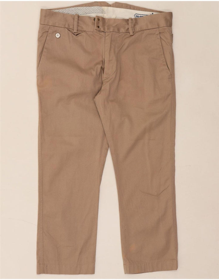 DIESEL Womens Slim Cropped Trousers W34 L24 Beige Cotton Vintage Diesel and Second-Hand Diesel from Messina Hembry 
