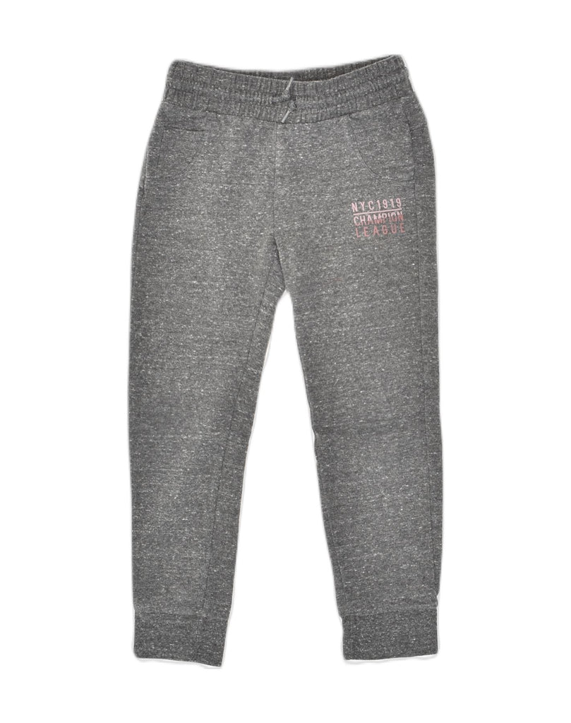 CHAMPION Girls Tracksuit Trousers Joggers 7-8 Years Small Grey Cotton | Vintage Champion | Thrift | Second-Hand Champion | Used Clothing | Messina Hembry 