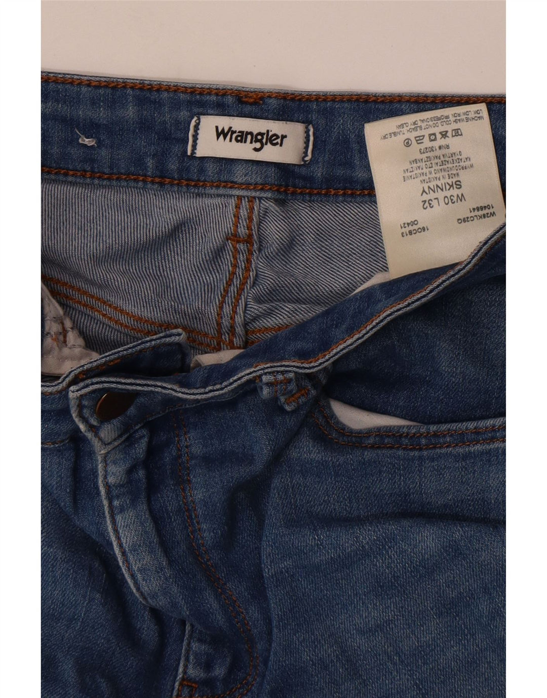 Wrangler Womens Skinny Jeans W30 L29 Blue Cotton