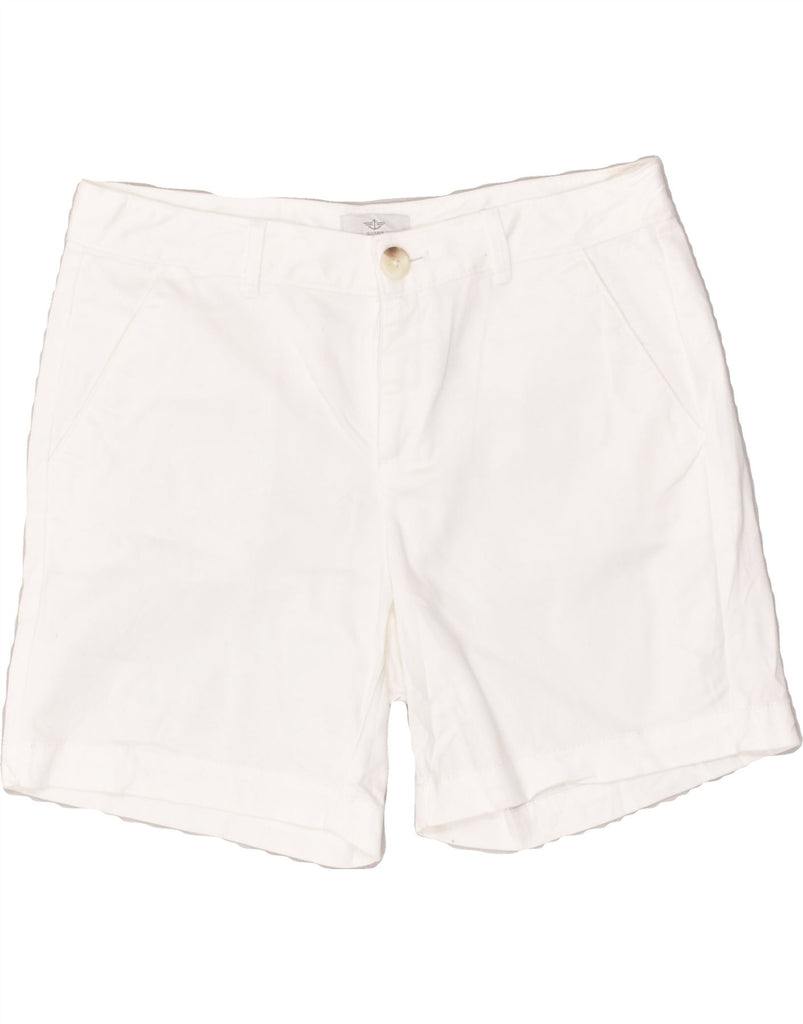 DOCKERS Womens Chino Shorts US 6 Medium W32  White Cotton | Vintage Dockers | Thrift | Second-Hand Dockers | Used Clothing | Messina Hembry 