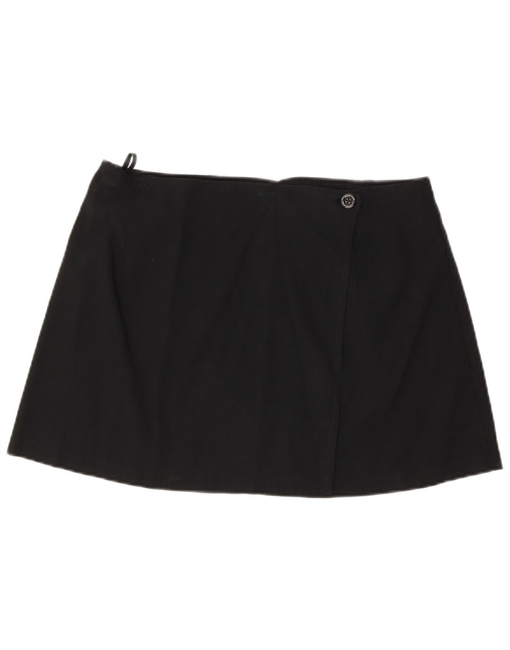 Orsay Womens Mini Wrap Skirt IT 42 Medium W30 Black Viscose