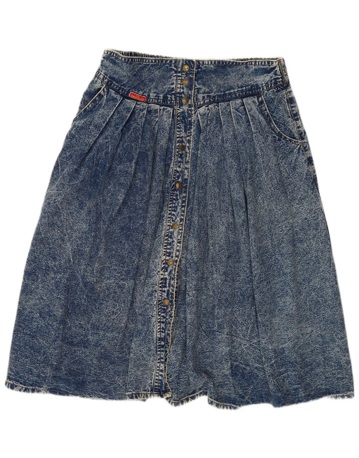 Vintage Womens Denim Skirt W32 Large Blue