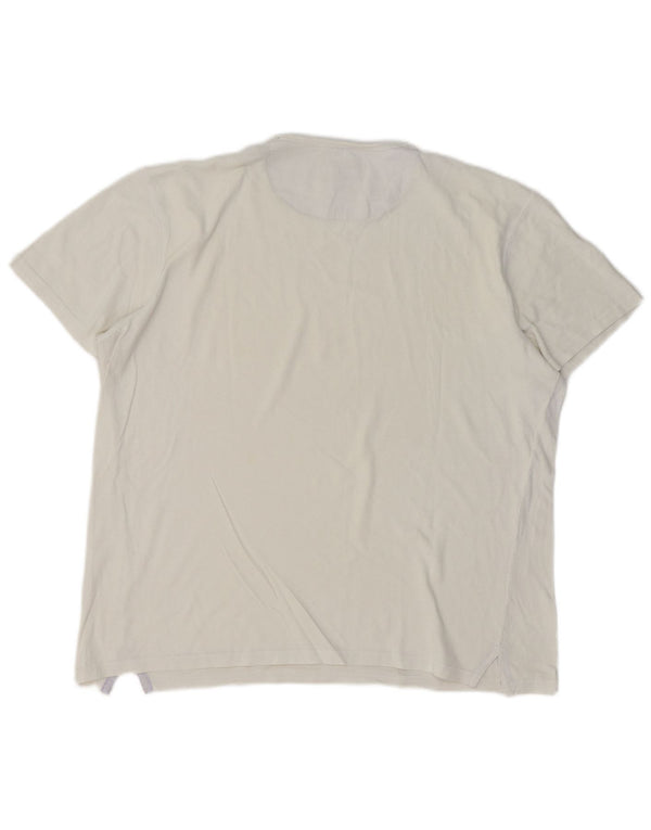 Massimo Dutti Mens T-Shirt Top Large Off White
