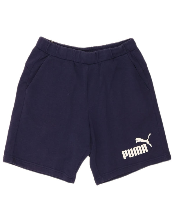 Puma Mens Graphic Sport Shorts Small  Navy Blue