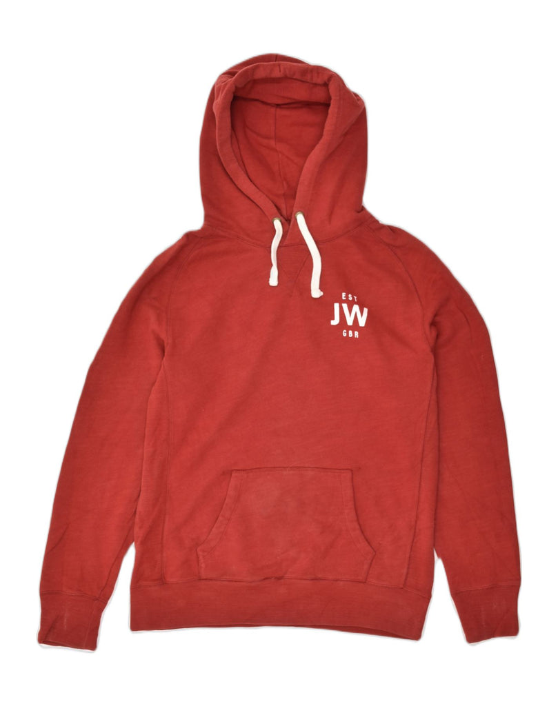 JACK WILLS Mens Graphic Hoodie Jumper Medium Red Cotton | Vintage Jack Wills | Thrift | Second-Hand Jack Wills | Used Clothing | Messina Hembry 