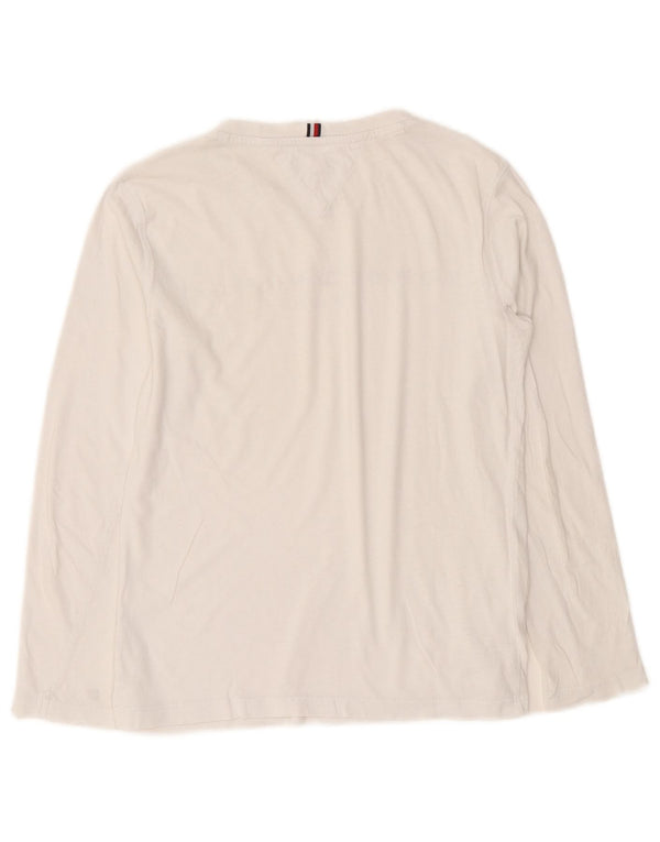 Tommy Hilfiger Boys Graphic Top Long Sleeve 11-12 Years White