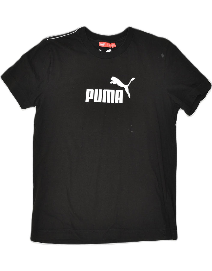 PUMA Mens Graphic T-Shirt Top Small Black Cotton | Vintage | Thrift | Second-Hand | Used Clothing | Messina Hembry 