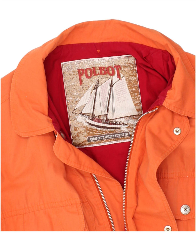 POLBOT Womens Utility Jacket UK 18 XL Orange | Vintage Polbot | Thrift | Second-Hand Polbot | Used Clothing | Messina Hembry 