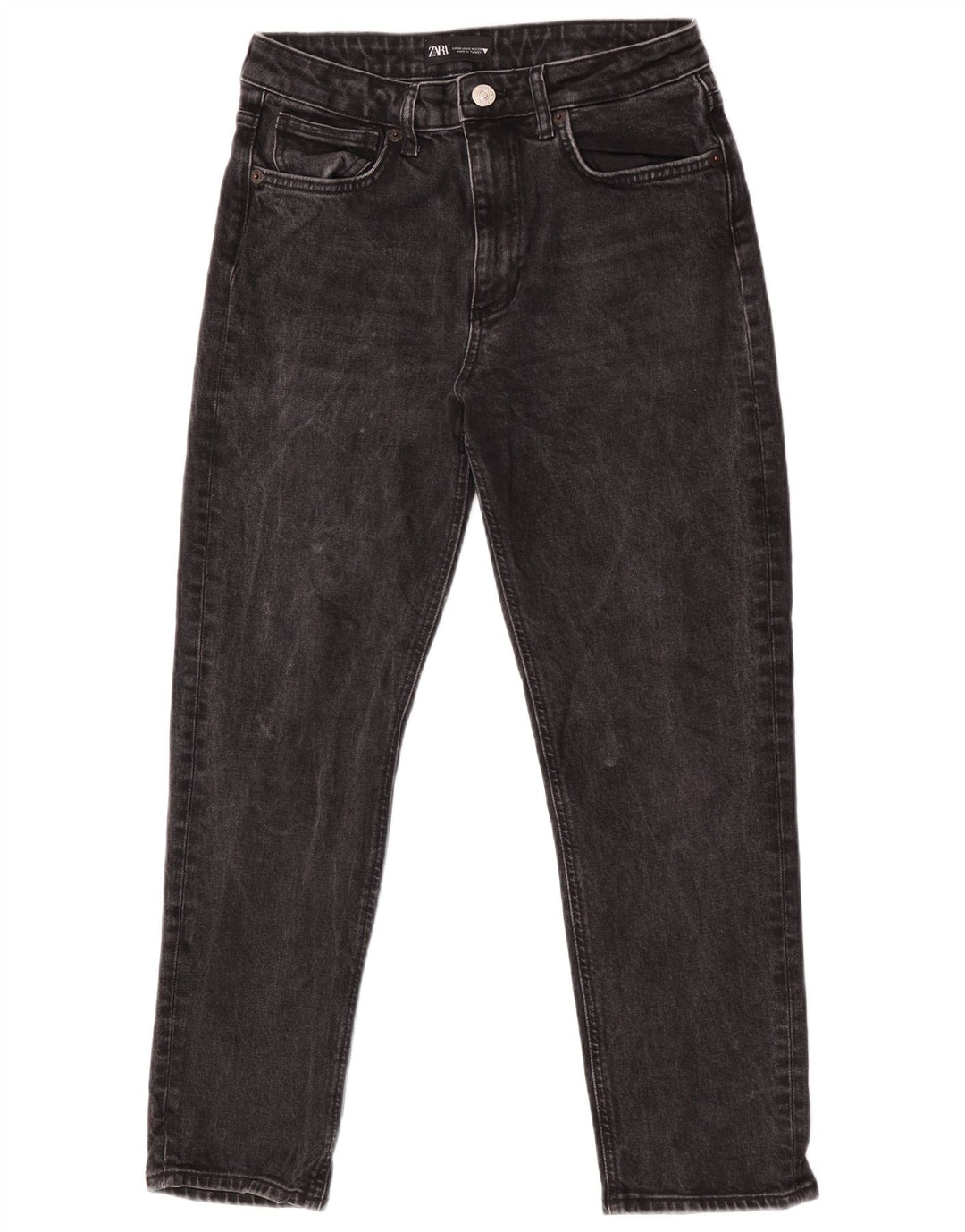Zara Womens Slim Jeans EU 38 Small W28 L26 Black Cotton