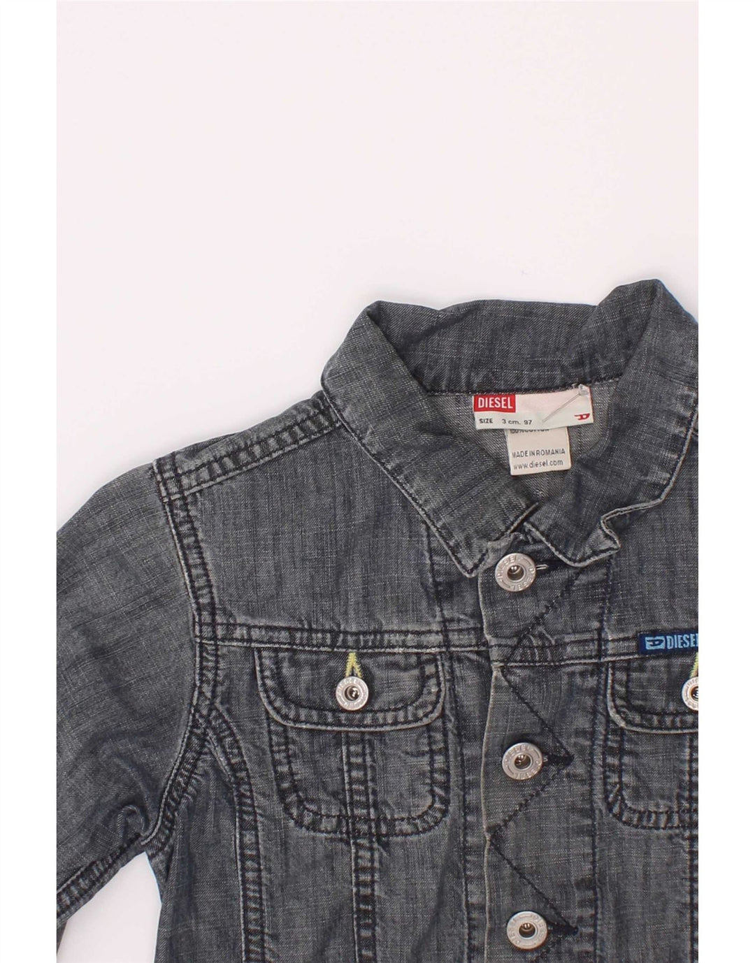 Diesel Boys Denim Jacket 2-3 Years Blue Cotton