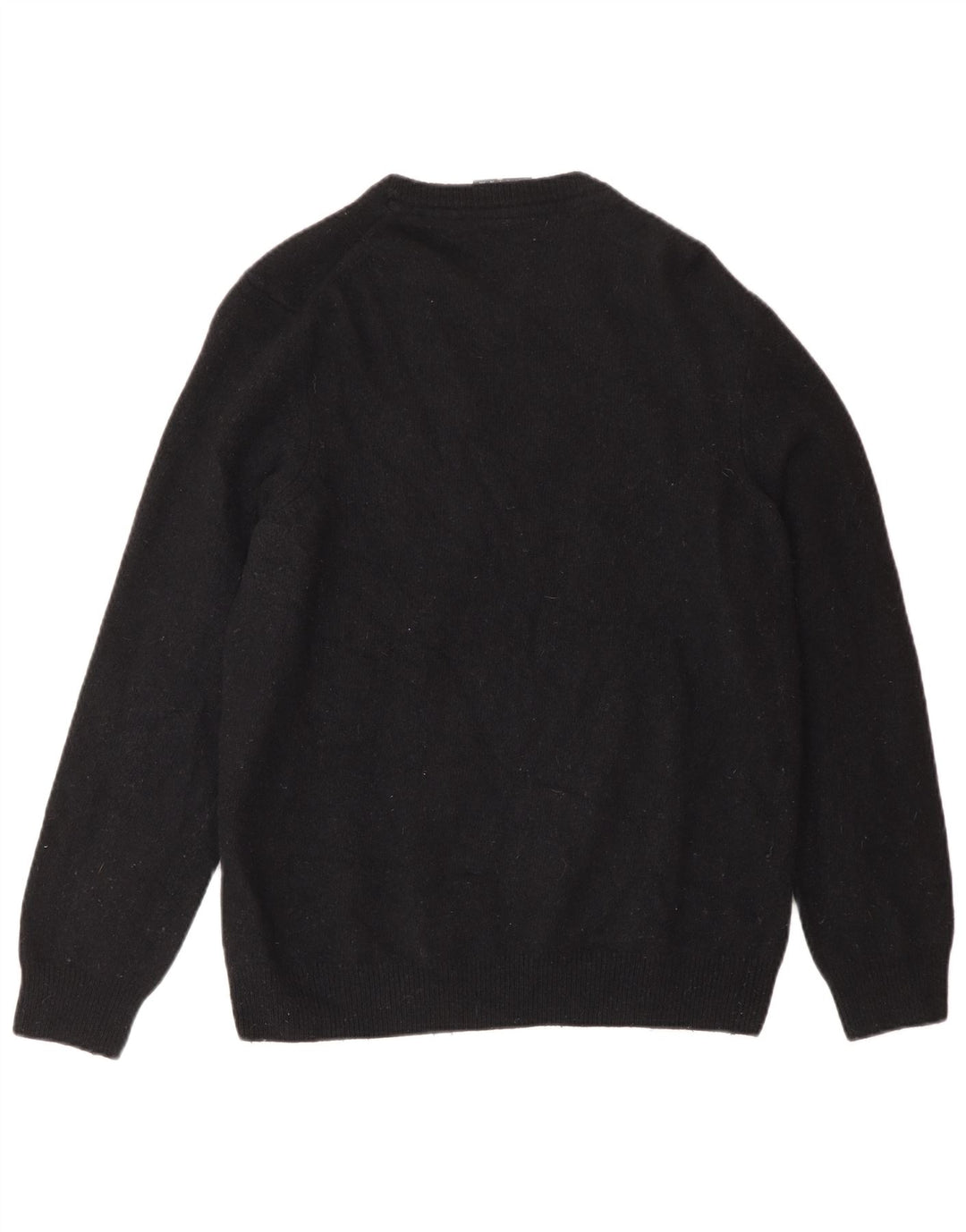 Lyle & Scott Womens Crew Neck Jumper Sweater UK 16 Large Black Wool