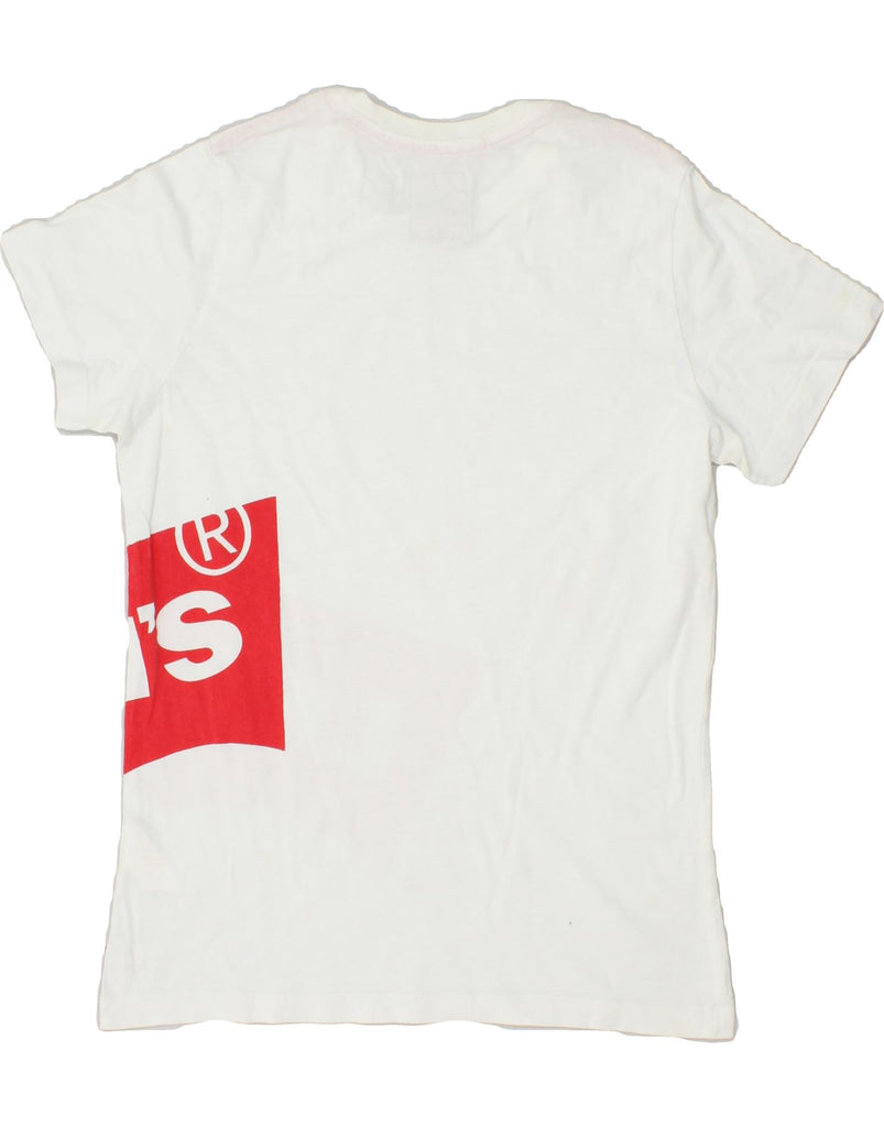 LEVI'S Boys Graphic T-Shirt Top 13-14 Years White Cotton Vintage Levi's and Second-Hand Levi's from Messina Hembry 