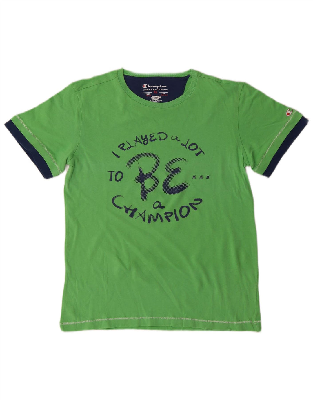 Champion Boys Graphic T-Shirt Top 13-14 Years XL Green