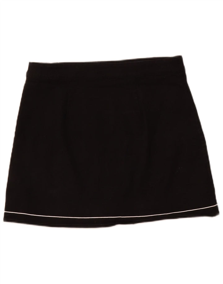 TOMMY HILFIGER Womens Mini Wrap Skirt Medium W28 Black Cotton