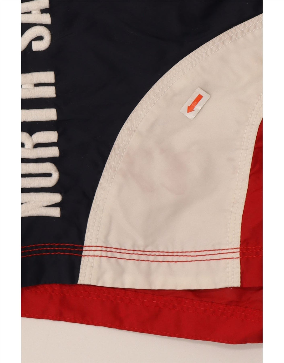 North Sails Mens Graphic Swimming Shorts Small  Red Colourblock Polyamide