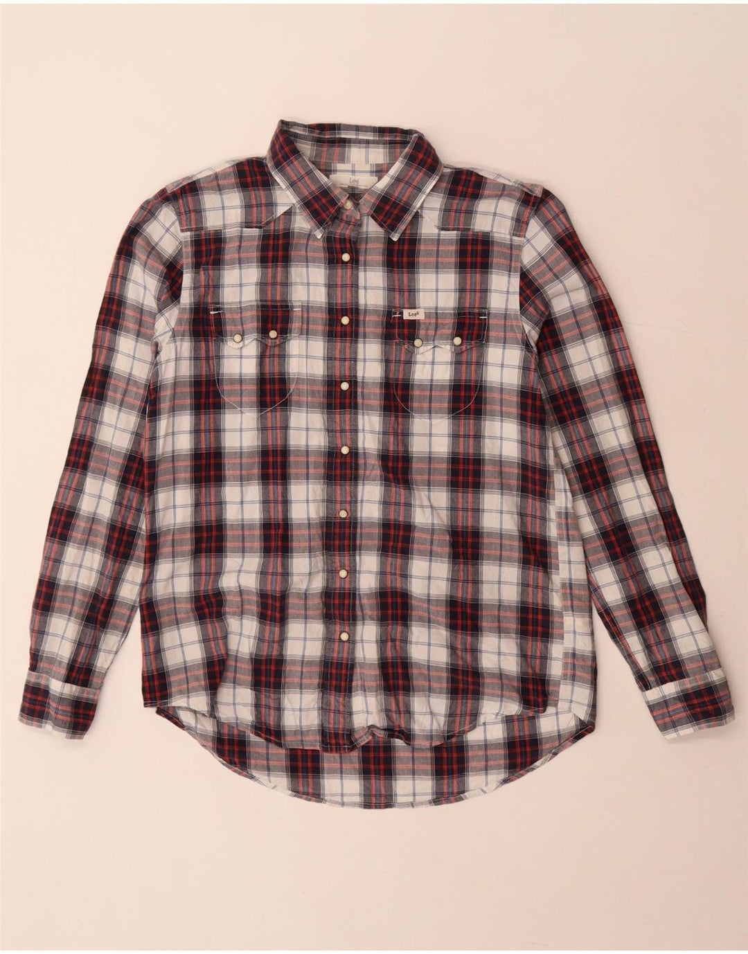 Lee Womens Shirt UK 14 Medium Multicoloured Check Cotton