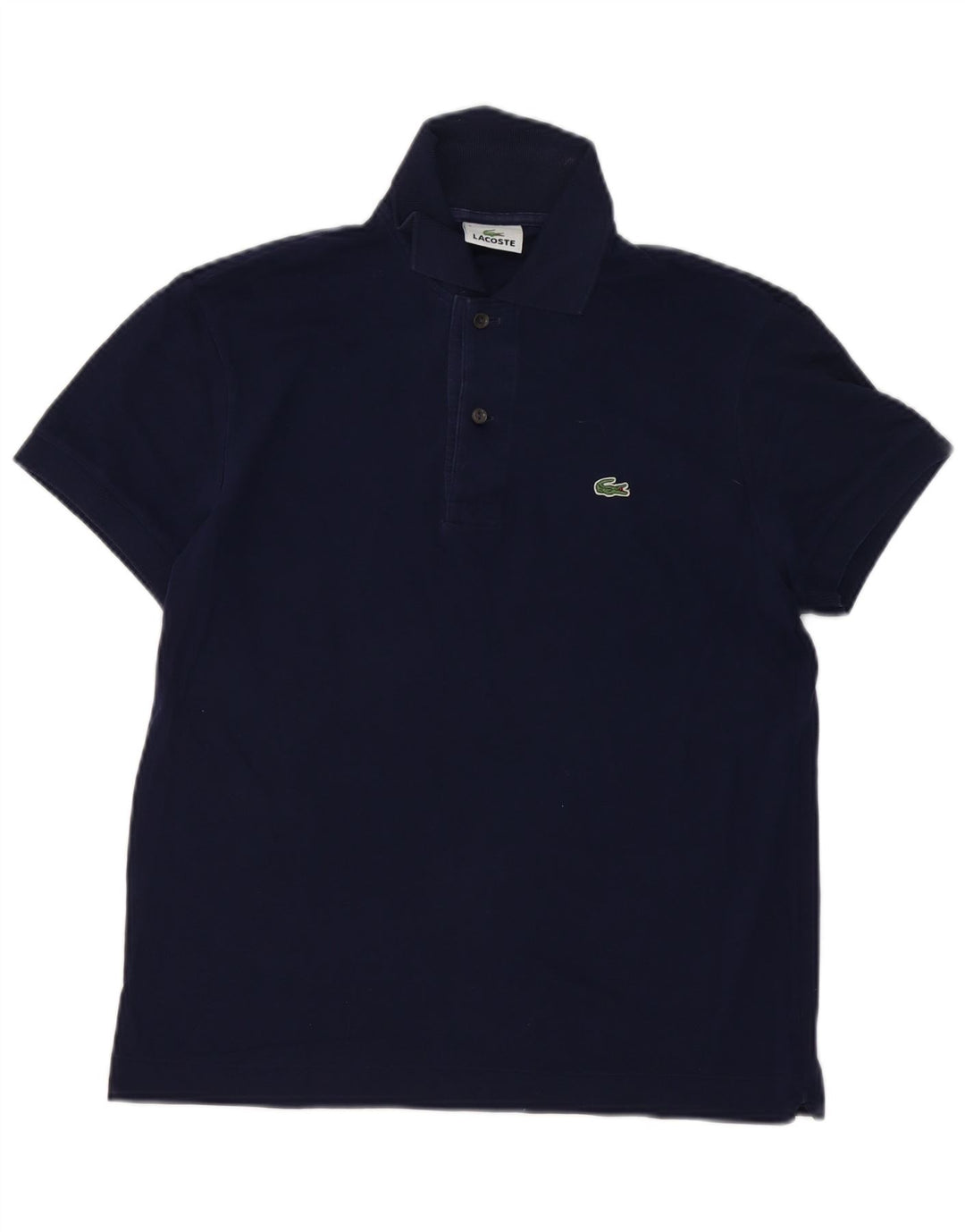 Lacoste Mens Polo Shirt Size 3 Small Navy Blue Cotton