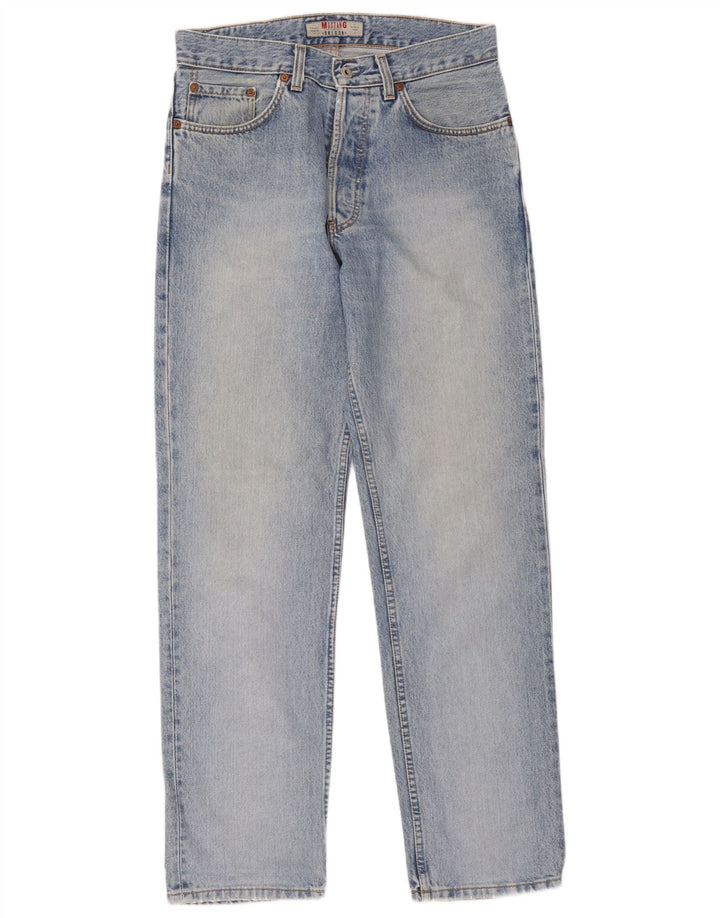 Mustang Mens Oregon Straight Jeans W31 L32 Blue Cotton