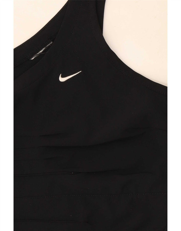 Nike Womens Crop Vest Top UK 8 Small Black
