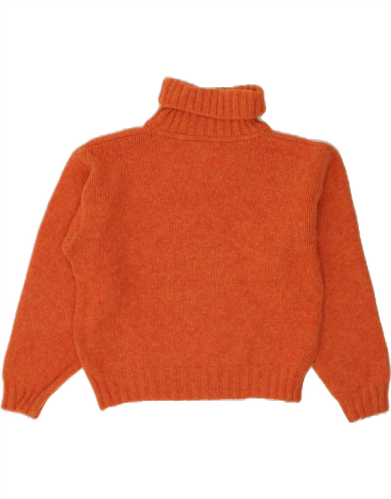 JIGSAW Womens Roll Neck Jumper Sweater Size 1 Small Orange Wool | Vintage Jigsaw | Thrift | Second-Hand Jigsaw | Used Clothing | Messina Hembry 