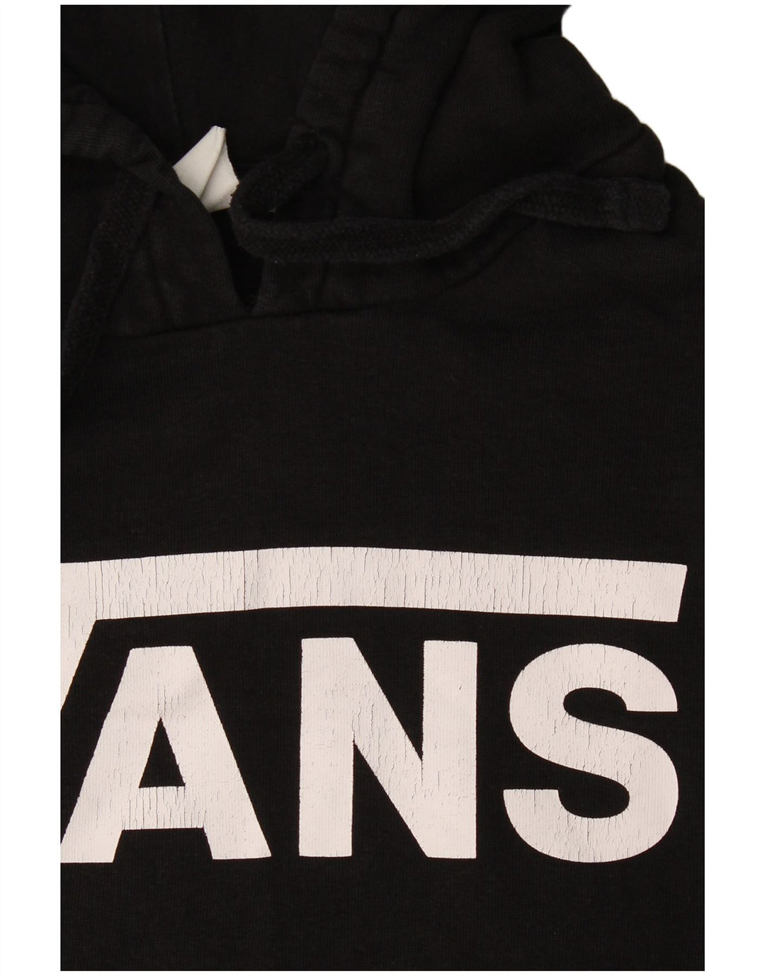 Vans Mens Graphic Hoodie Jumper Small Black Cotton