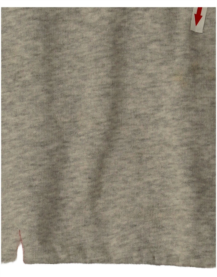 Superdry Womens Oversized Sweatshirt Jumper UK 16 Large  Grey Cotton
