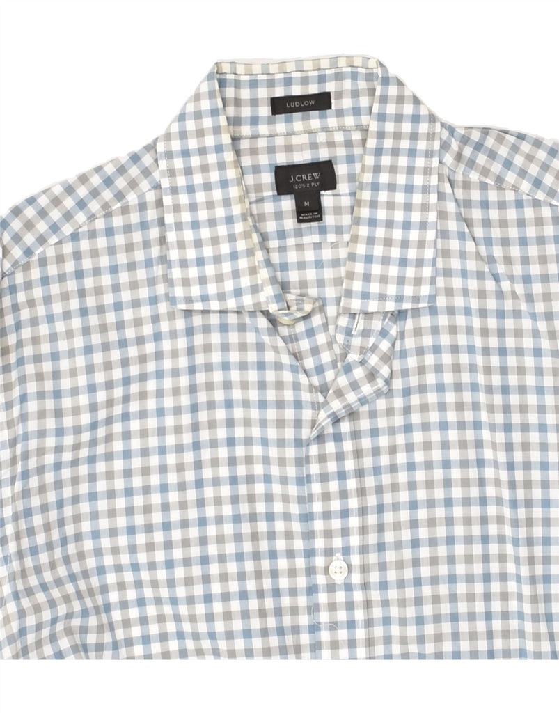 J. CREW Mens Ludlow Shirt Medium Blue Gingham Cotton | Vintage J. Crew | Thrift | Second-Hand J. Crew | Used Clothing | Messina Hembry 