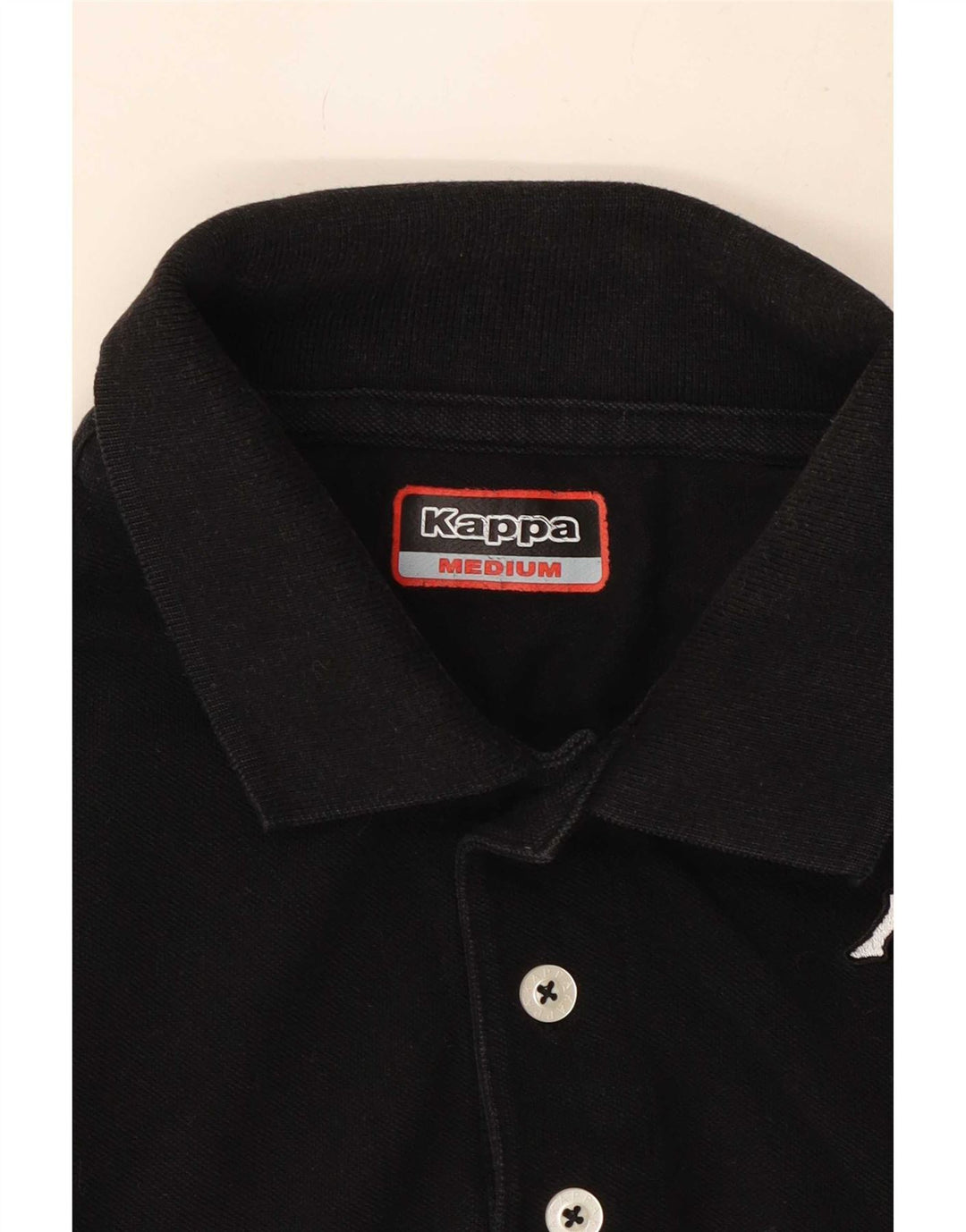 Kappa Mens Polo Shirt Medium Black