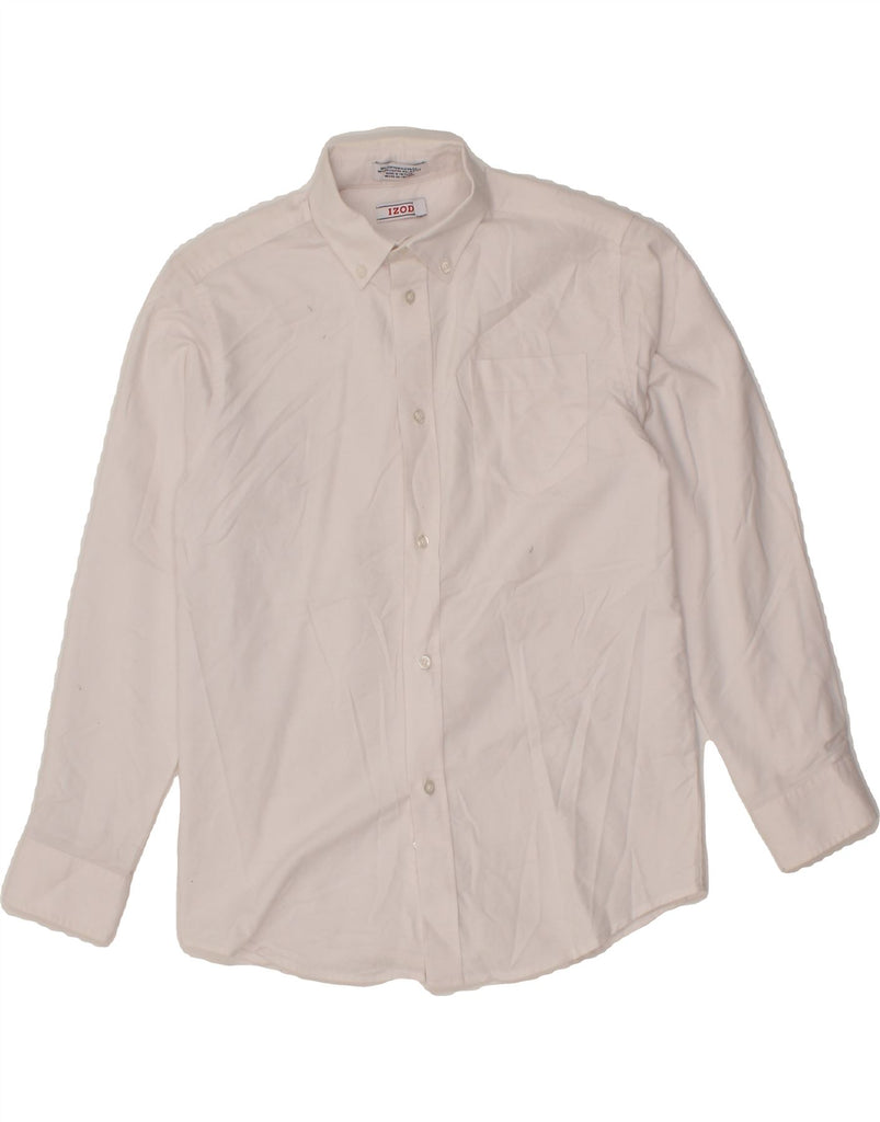 IZOD Boys Shirt 13-14 Years White Cotton Vintage Izod and Second-Hand Izod from Messina Hembry 