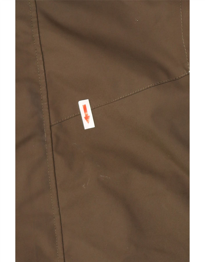 O'Neill Womens Hooded Windbreaker Jacket UK 14 Large Khaki Polyester