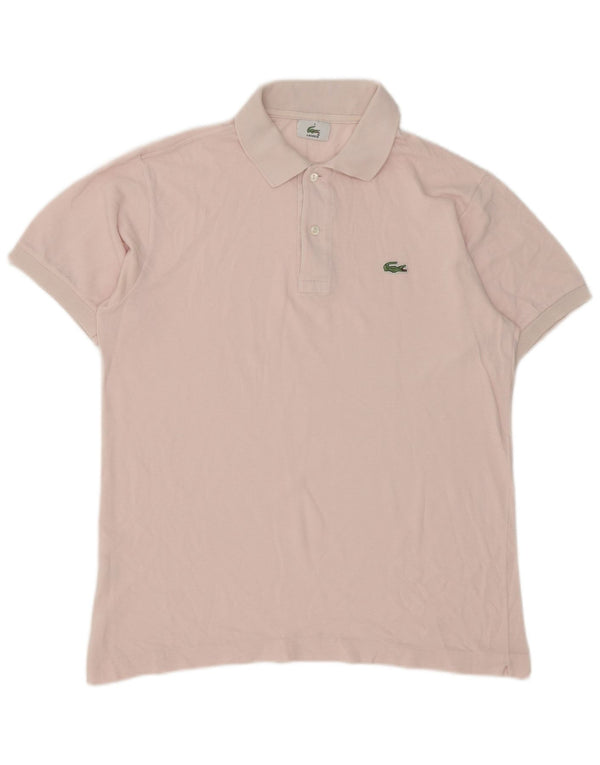 Lacoste Mens Polo Shirt Size 3 Small Pink Cotton