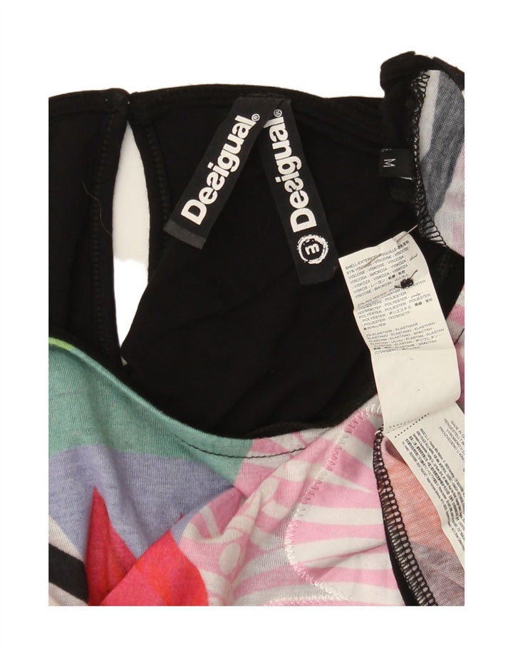 Desigual Womens Graphic Blouse Top UK 14 Medium Multicoloured Floral