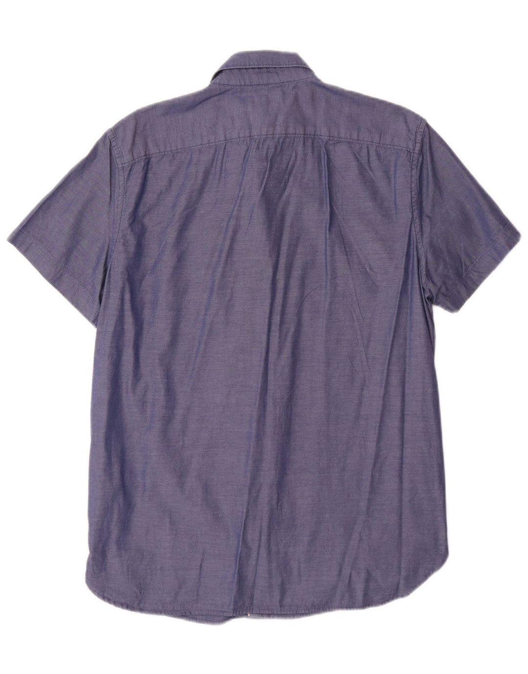 Timberland Mens Short Sleeve Slim Fit Shirt Medium Blue Cotton
