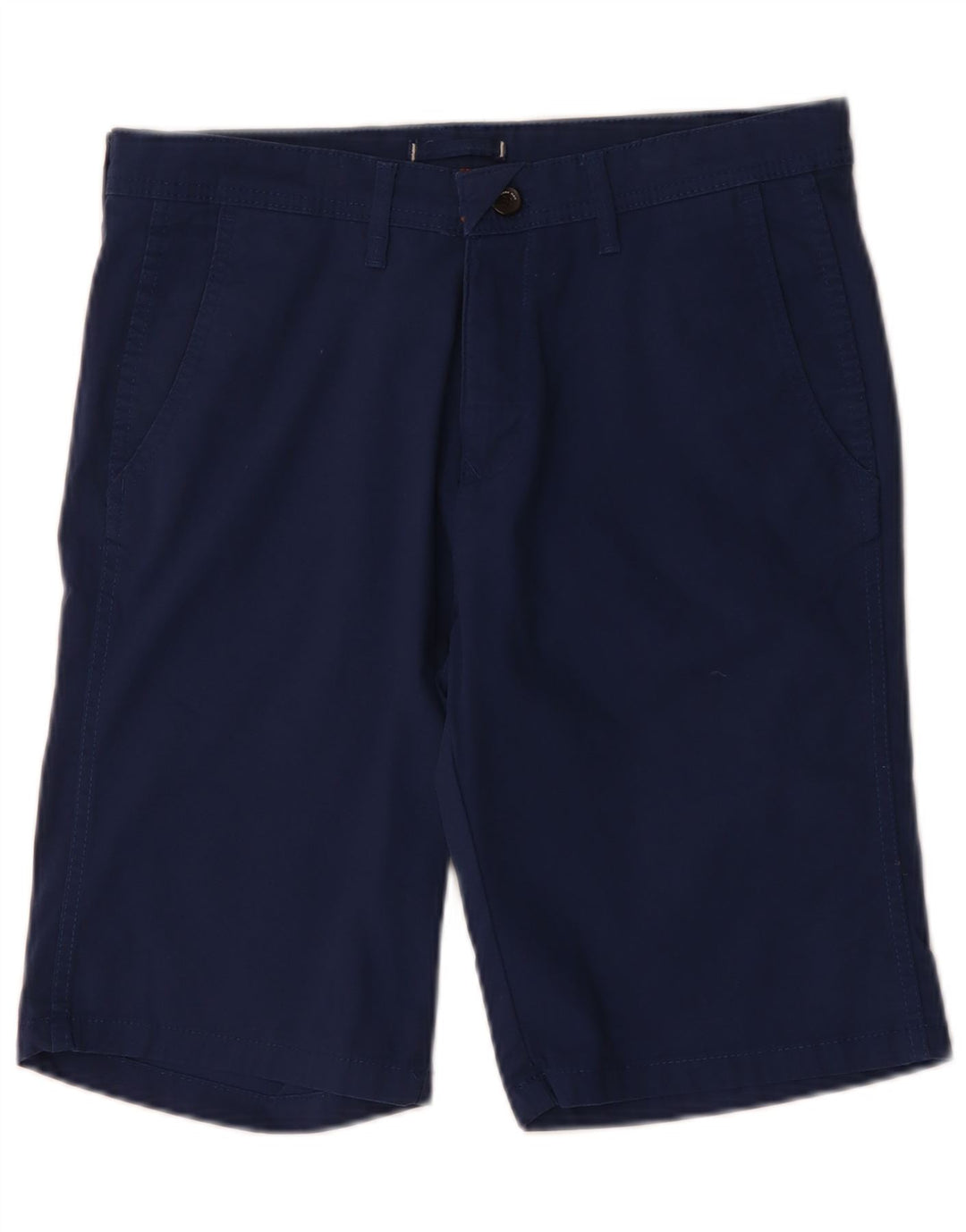 Zara Mens Chino Shorts EU 40 Medium W31  Navy Blue Cotton