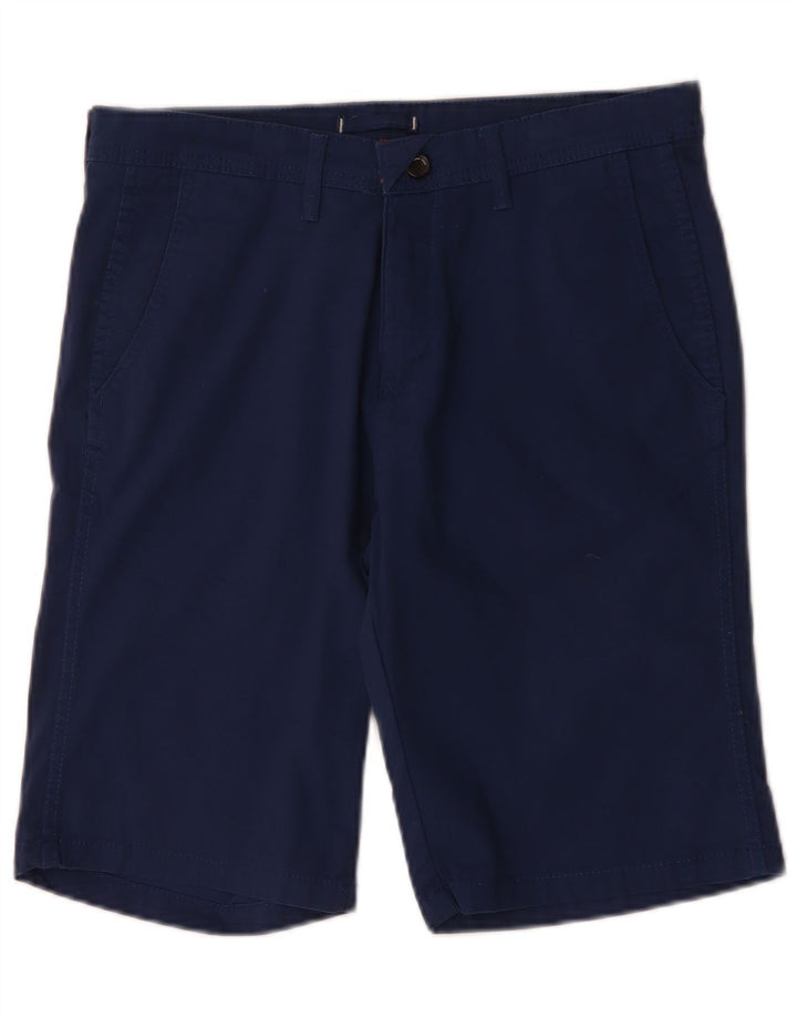 Zara Mens Chino Shorts EU 40 Medium W31  Navy Blue Cotton