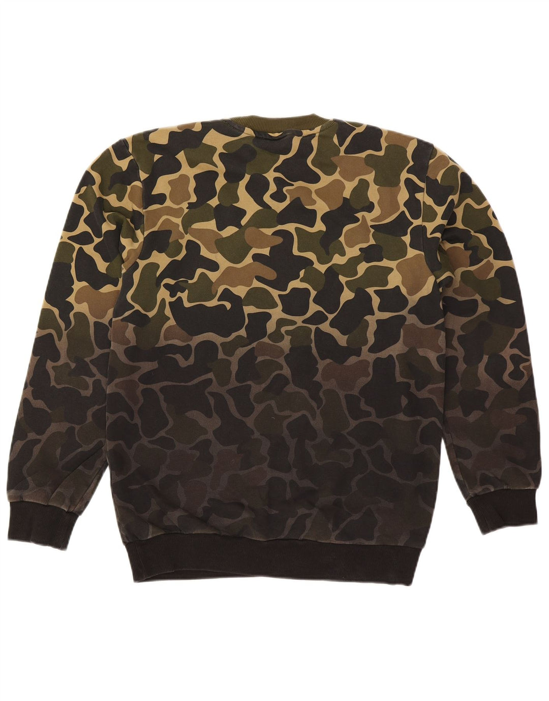Adidas Mens Sweatshirt Jumper Small Khaki Camouflage Cotton