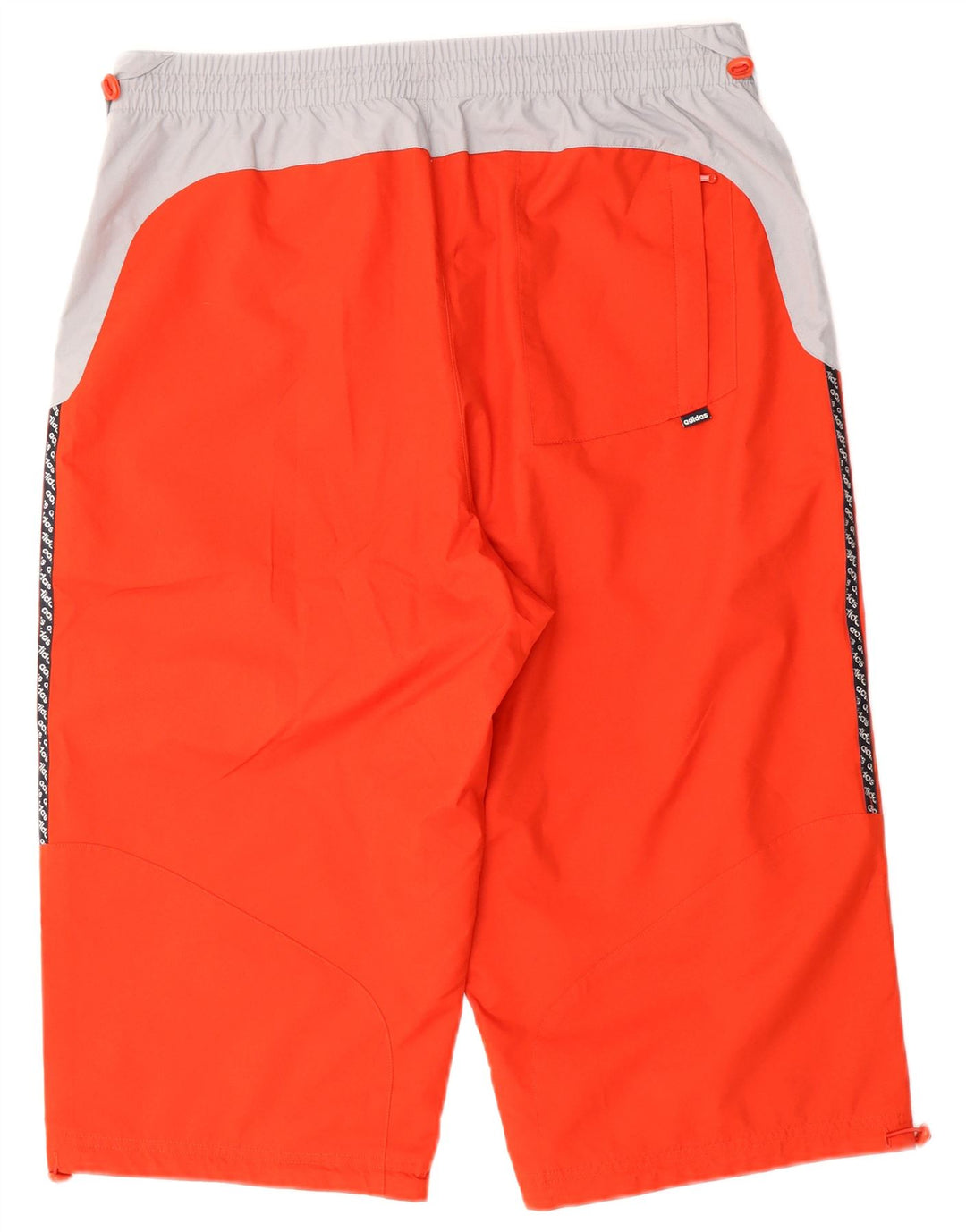 ADIDAS Mens Graphic Bermuda Sport Shorts Large  Red Colourblock Polyester