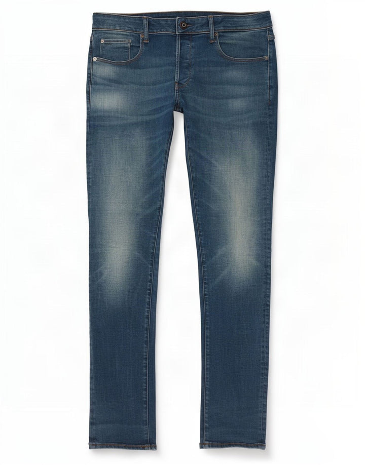 G-Star Mens 3301 Slim Jeans W34 L34 Blue Cotton