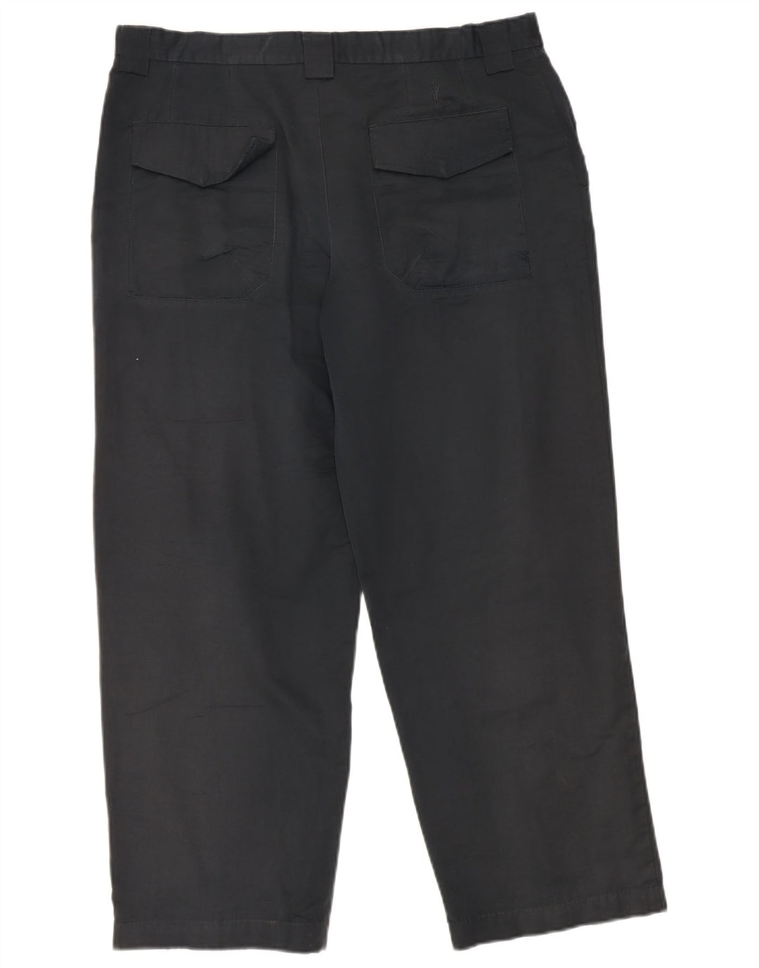 Marks & Spencer Mens Blue Harbour Straight Chino Trousers W36 L29 Navy