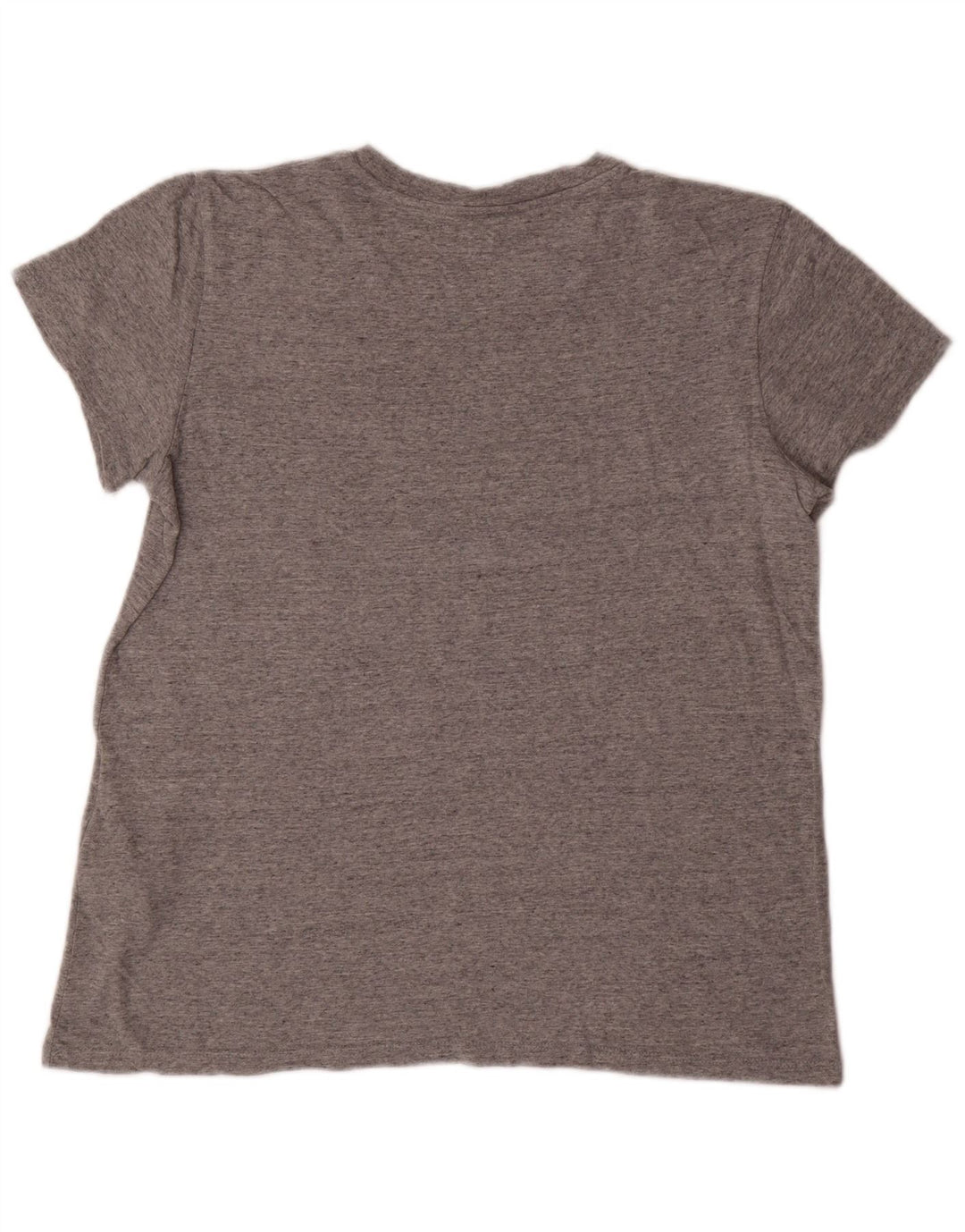 LEVI'S Womens T-Shirt Top UK 16 Large Grey Flecked Cotton